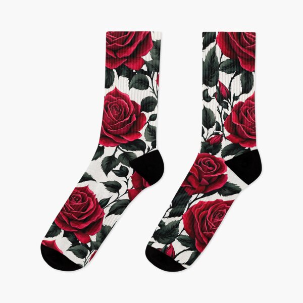 Item preview, FLORAL AND TROPICAL PATTERN O15 - Gift items and personal use / Gothic, Roses, Leaves, Crimson, Red, Maroon, Black, Flowers, Grey, Patttern, Art designed and sold by LumDesignArt.