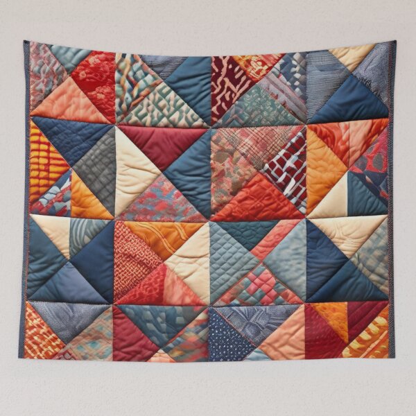 Item preview, Quilted Patchwork Pattern designed and sold by BirdsnStuff.