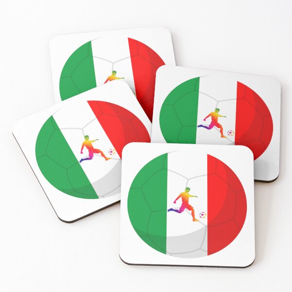 Item preview, Italian Flag Soccer Player Silhouette designed and sold by Creastore.