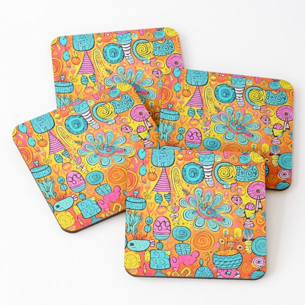 Item preview, Whimsical Doodle Pattern designed and sold by BirdsnStuff.