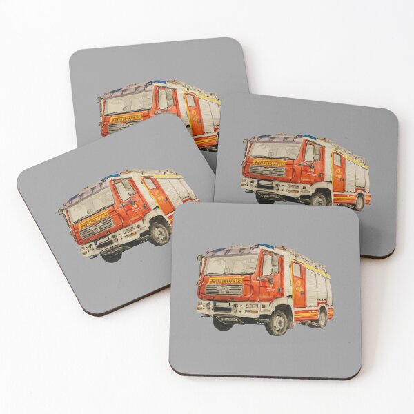 Item preview, Copy of Surrey fire engine cut out design designed and sold by Truck drawing art.