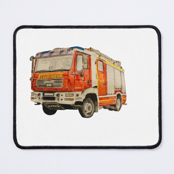 Item preview, Copy of Surrey fire engine cut out design designed and sold by Truck drawing art.
