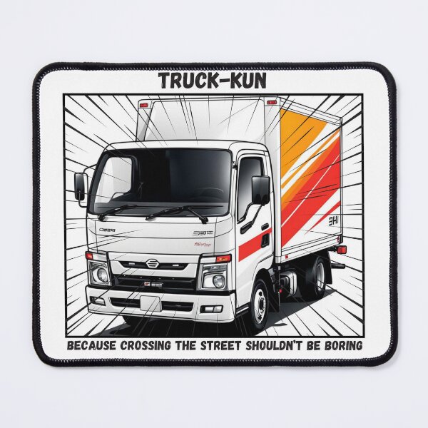 Item preview, Truck-kun, Funny isekai meme, Anime joke With Black text designed and sold by ECsCustomArt.