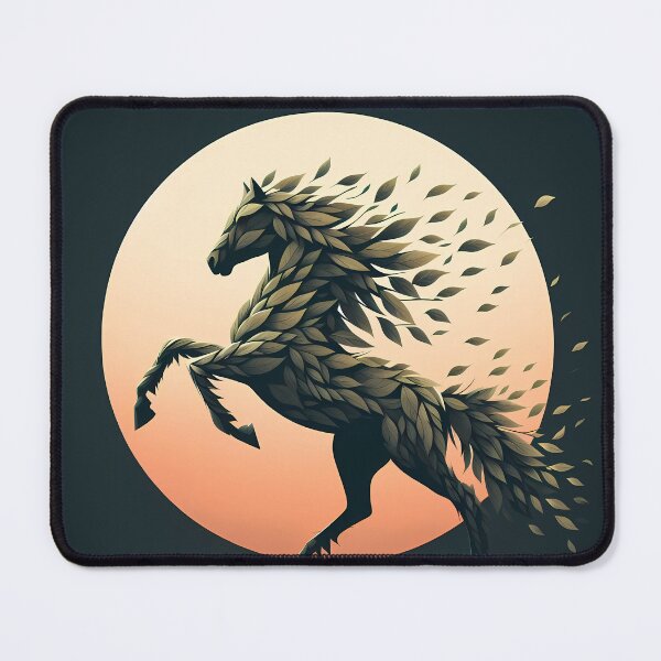 Item preview, Horse Made of Leaves, Ai Generated Art designed and sold by ACC .