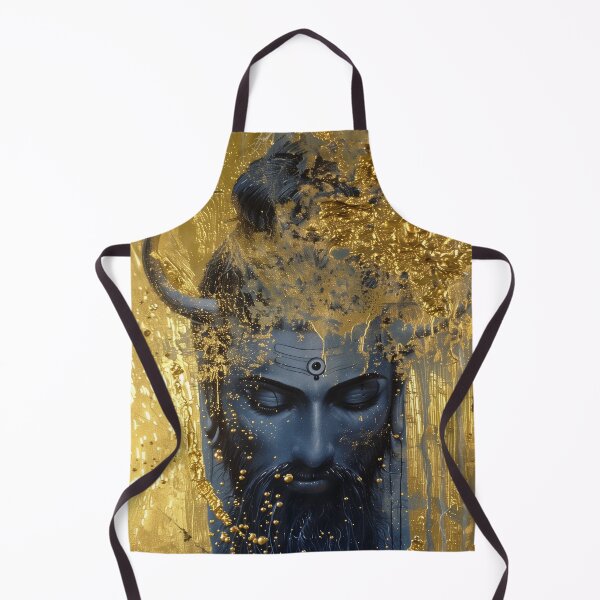 Item preview, Lord Shiva Golden Painting - Sacred Hindu Art, Divine Energy Decor designed and sold by All Souls Dream.