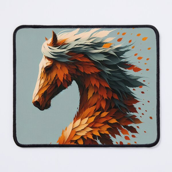 Item preview, Horse Made of Leaves, Ai Generated Art designed and sold by ACC .