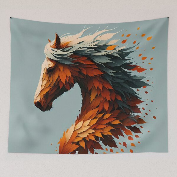 Item preview, Horse Made of Leaves, Ai Generated Art  designed and sold by ACC .