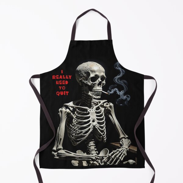 Item preview, I Really Need To Quit, Smoking Skeleton designed and sold by DeeperDowntrh.