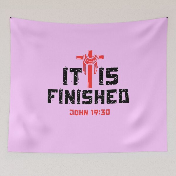Item preview, It is Finished,Christian Women Bible Verse Design, Christian Men's Bible Verse Quotes designed and sold by mattlee20.