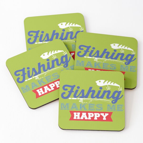 Item preview, Fishing Makes Me Happy: Joy on the Water designed and sold by ArtComixHaven.