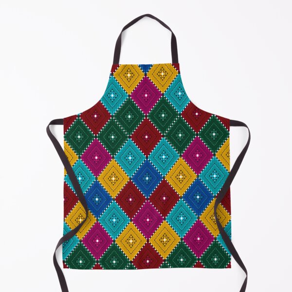 Item preview, Colorful modern ethnic fabric pattern designed and sold by _Patternique_.