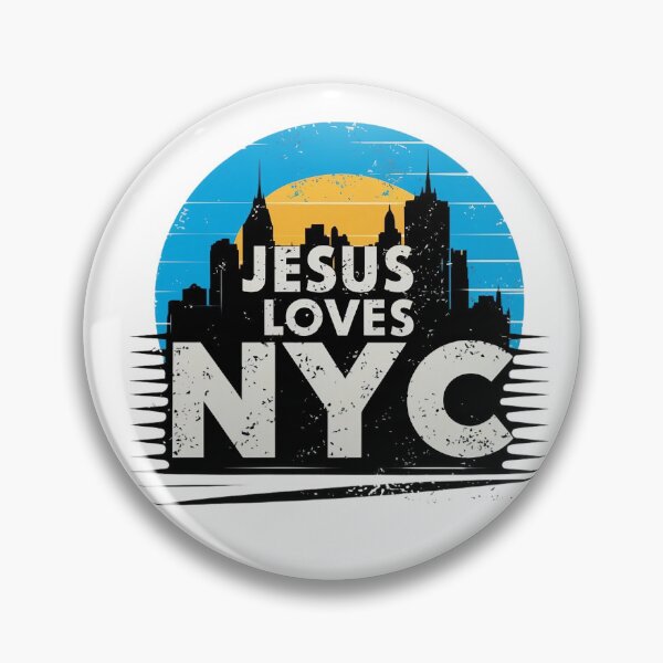 Item preview, Jesus Loves NYC, City landscape  designed and sold by Faithloveshop.