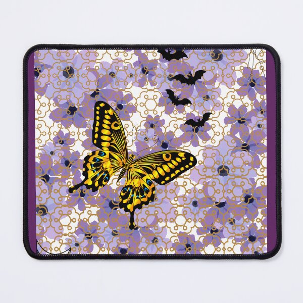 Item preview, Purple Floral Butterflies and Bats Halloween Design designed and sold by DeadWicked.