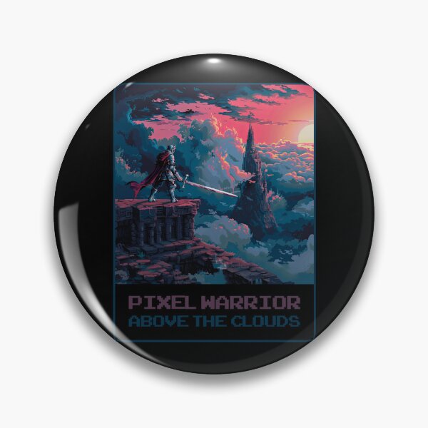 Item preview, Pixel Warrior Above The Clouds designed and sold by MagicAxe.