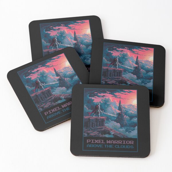 Item preview, Pixel Warrior Above The Clouds designed and sold by MagicAxe.