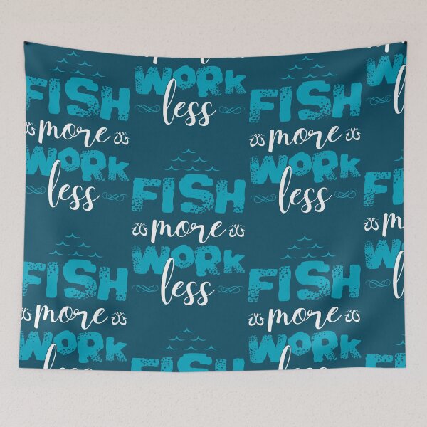 Item preview, Fish More, Work Less Escape to the Water designed and sold by ArtComixHaven.
