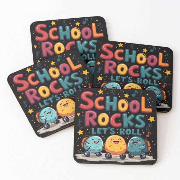 Item preview, "School Rocks, Let's Roll!" Trendy Back-to-School T-Shirt for Students designed and sold by AI-volution.