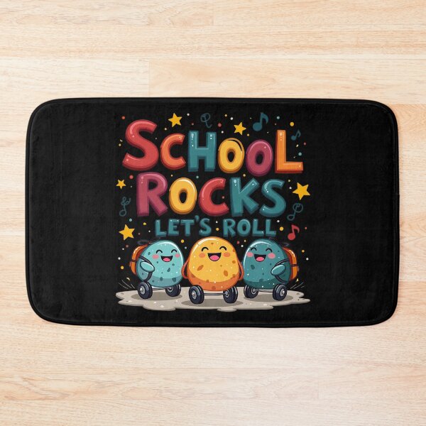 Item preview, "School Rocks, Let's Roll!" Trendy Back-to-School T-Shirt for Students designed and sold by AI-volution.