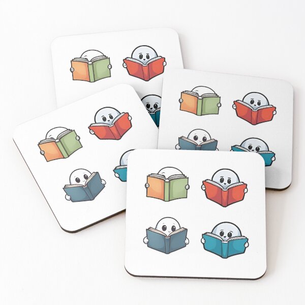 Item preview,  Cute Ghosts Reading Book Pack  designed and sold by SOUFIANE1991.