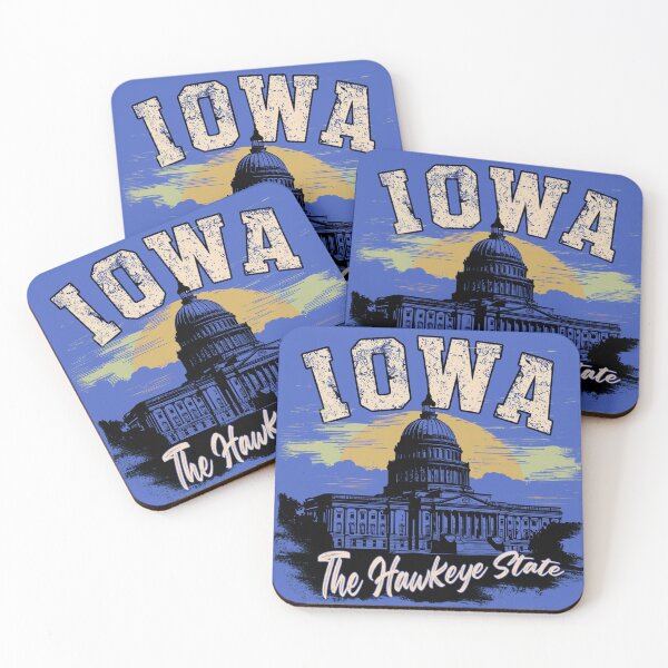 Artikelvorschau, Vintage Iowa Design - The Hawkeye State - Capitol Building bei Sonnenuntergang - Retro Grafik T-Shirt - Limitierte Farbpalette - Unisex Shirt entworfen und verkauft von ReFreshU Shop Designs.