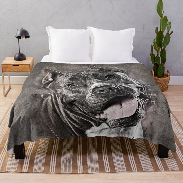 American Staffordshire Terrier - Amstaff Throw Blanket