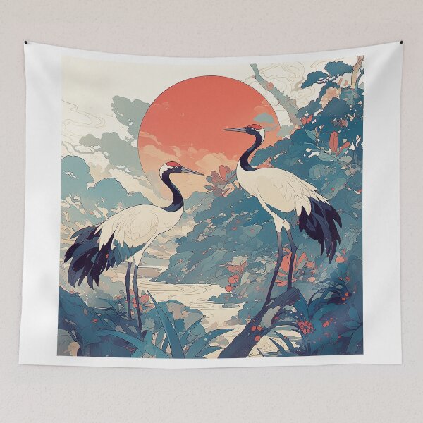 Item preview, Two Japanese Style Cranes designed and sold by Christian Weiss.