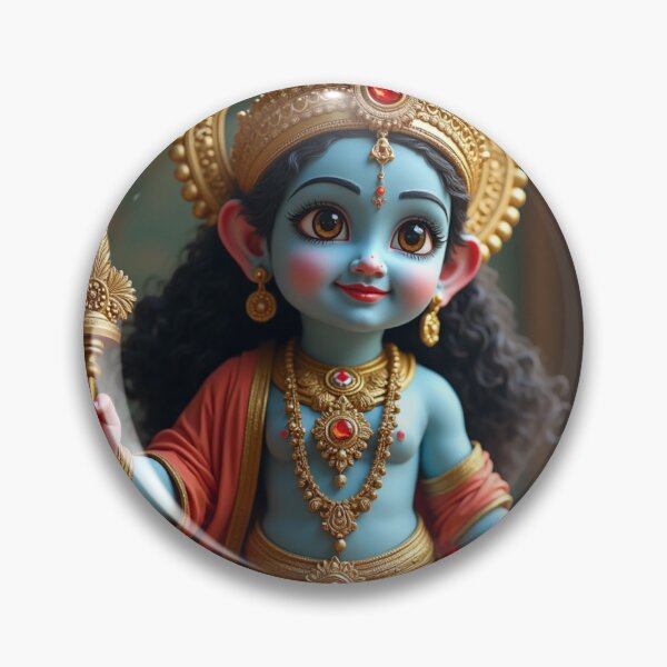 Item preview, Krishna Cartoon designed and sold by ArtfullyRooted.