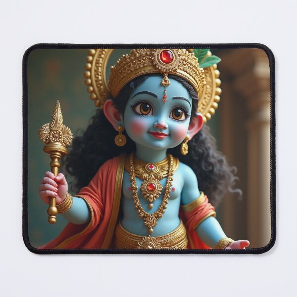 Item preview, Krishna Cartoon designed and sold by ArtfullyRooted.