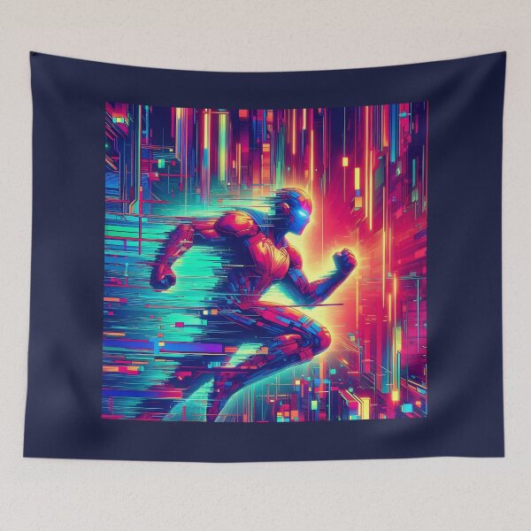 Item preview,  glitch super hero 2.0 designed and sold by DrmartDesigns.