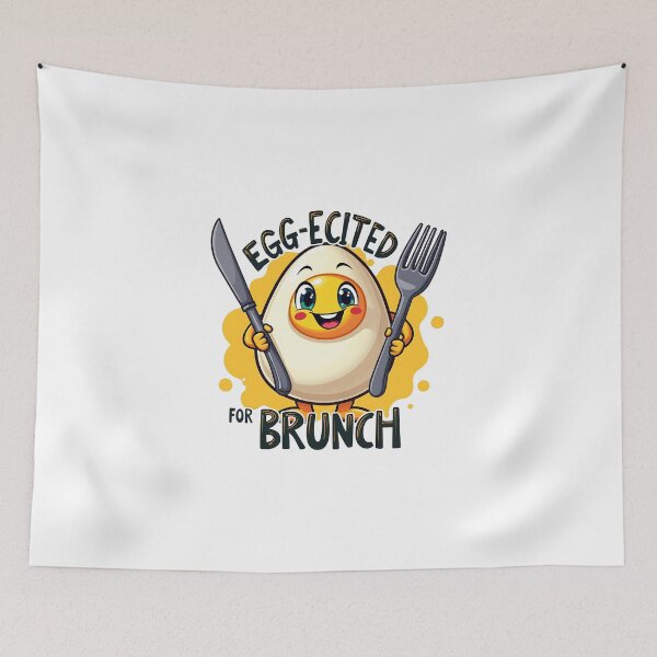 Item preview,  Egg-cited for Brunch: The Perfect Brunch Buddy Tee designed and sold by BROWNEESHOUSE.