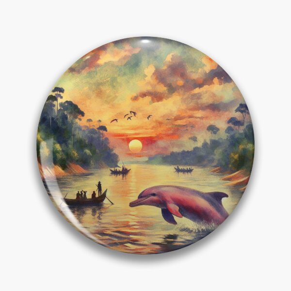 Item preview, The Amazonian Pink Dolphin O Boto cor de rosa Brasileiro v7 designed and sold by Helios Be. Lavsh.
