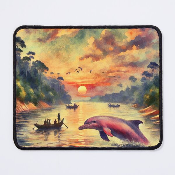 Item preview, The Amazonian Pink Dolphin O Boto cor de rosa Brasileiro v7 designed and sold by Helios Be. Lavsh.