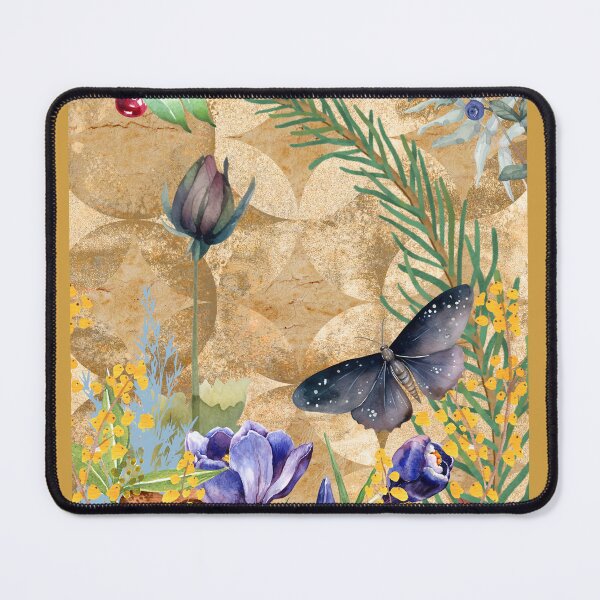 Aperçu de l'œuvre Motif floral d'automne avec papillons et baies créée et vendue par DeadWicked.
