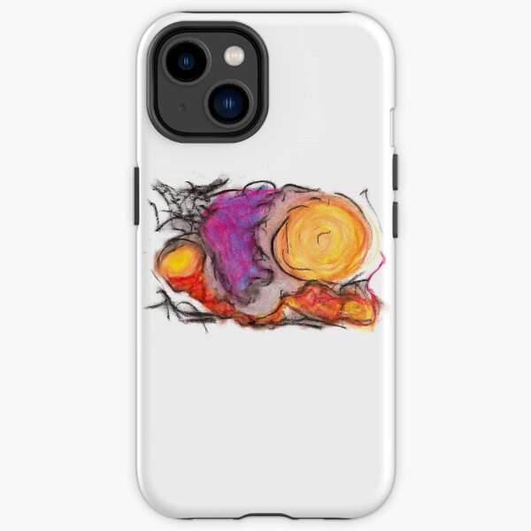 abstract oil pastel piece iPhone Tough Case