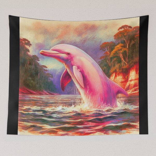 Item preview, The Amazonian Pink Dolphin O Boto cor de rosa Brasileiro v9 designed and sold by Helios Be. Lavsh.