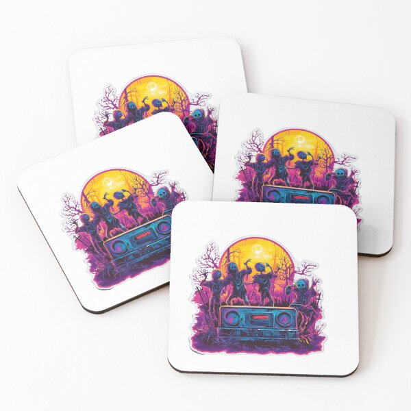 Item preview, skeletons dancing in front of a boombox designed and sold by Creet-Design.