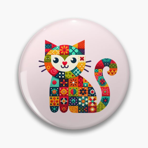 Item preview, Cute Patchwork Cat designed and sold by TirConnaill.