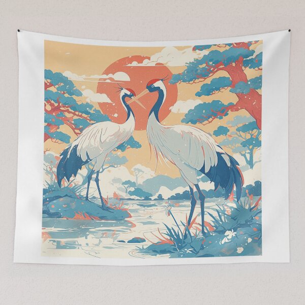 Item preview, Two Japanese Style Cranes designed and sold by Christian Weiss.