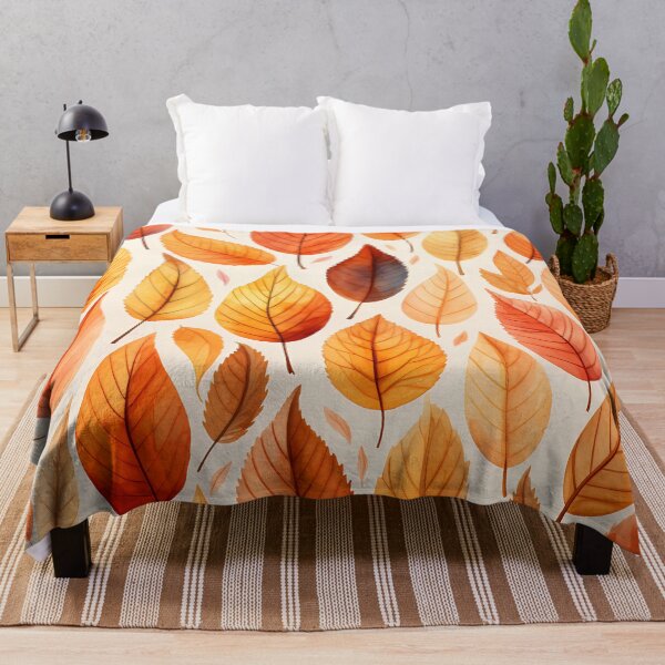 Item preview, Autumn Leaf Brushstrokes Pattern #9 designed and sold by NatureSight.