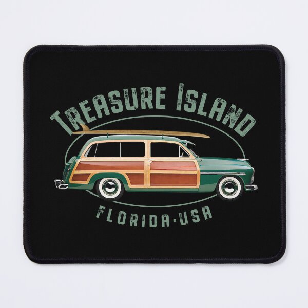 Item preview, Treasure Island Florida Vintage Surfing Design designed and sold by Futurebeachbum.