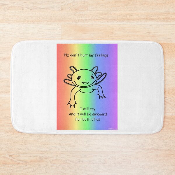 Item preview, Sensitive Axolotl designed and sold by ArtByMegalodon.