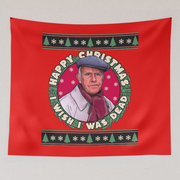 Item preview, Victor Meldrew Happy Christmas Waiting for God Sweater designed and sold by Shelmodine79.