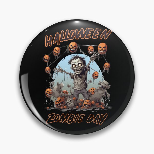 Item preview, Día de los zombis en Halloween designed and sold by TeeTemptation.