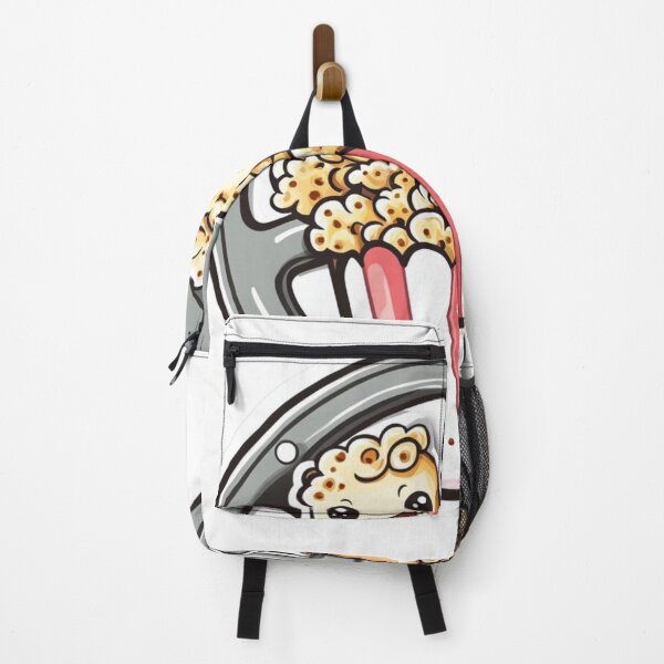 Item preview, cute popcorn characters inside a popcorn container with a film designed and sold by Creet-Design.