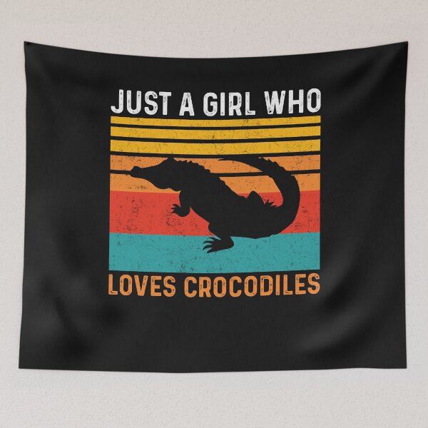 Item preview, Just a Girl Who Loves Crocodiles designed and sold by Tee Hub.