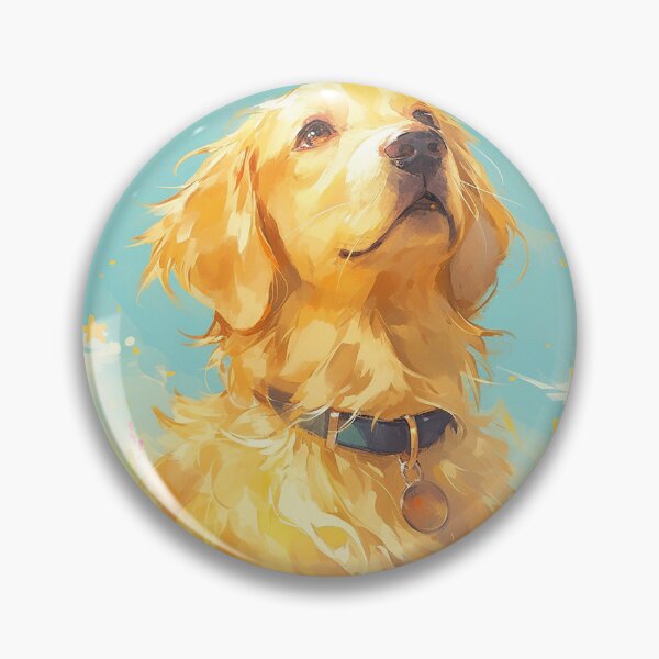 Item preview, Golden Retriever in Flowerfield designed and sold by Christian Weiss.