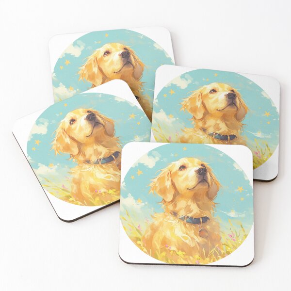 Item preview, Golden Retriever in Flowerfield designed and sold by Christian Weiss.