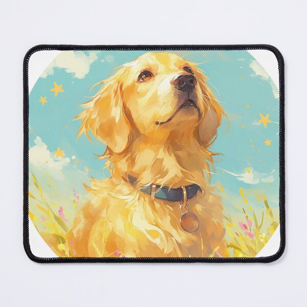 Item preview, Golden Retriever in Flowerfield designed and sold by Christian Weiss.
