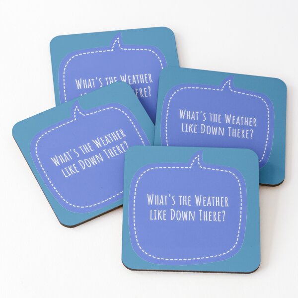 Item preview,  Tall Person Humorous What's the Weather Like Down There?  designed and sold by Jenny Meehan Art Prints and Patterns  .