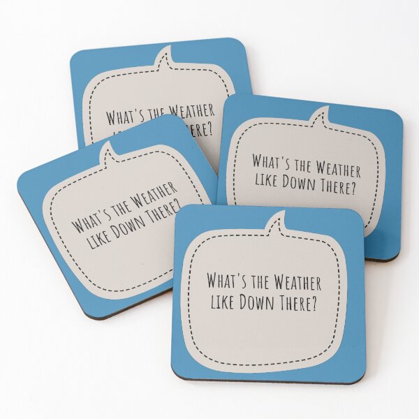 Item preview, Tall Person Humorous What's the Weather Like Down There?  designed and sold by Jenny Meehan Art Prints and Patterns  .